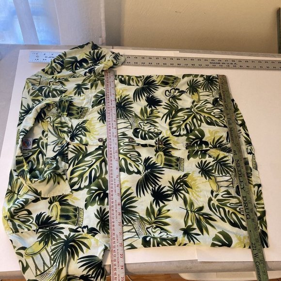 Vintage Makai Beach Hawaii XXL Green Rayon Short Sleeve Men’s Shirt - Picture 10 of 12